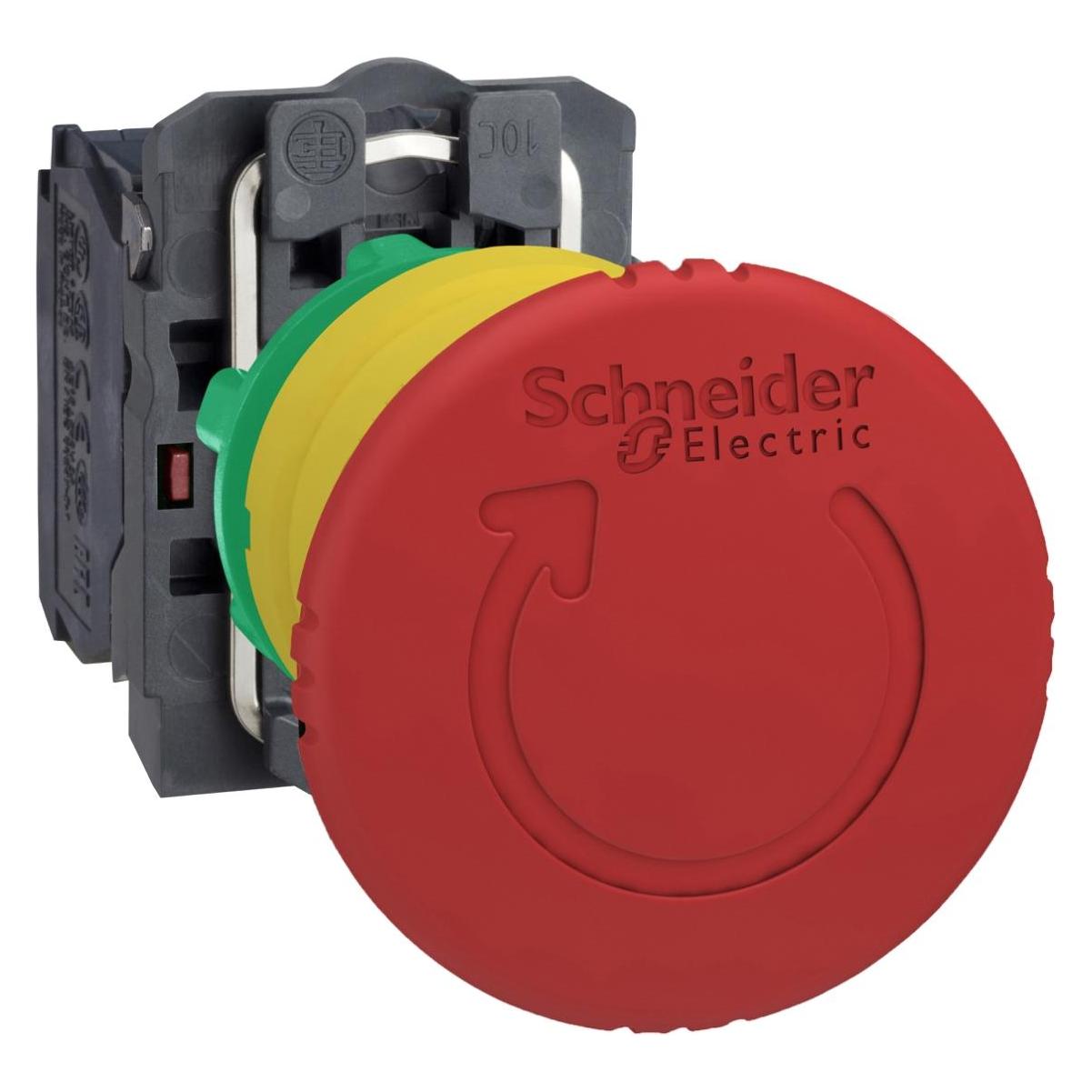 Schneider Electric Not-Halt-Schalter 40mm Drehen 2Ö (XB5AS8445)