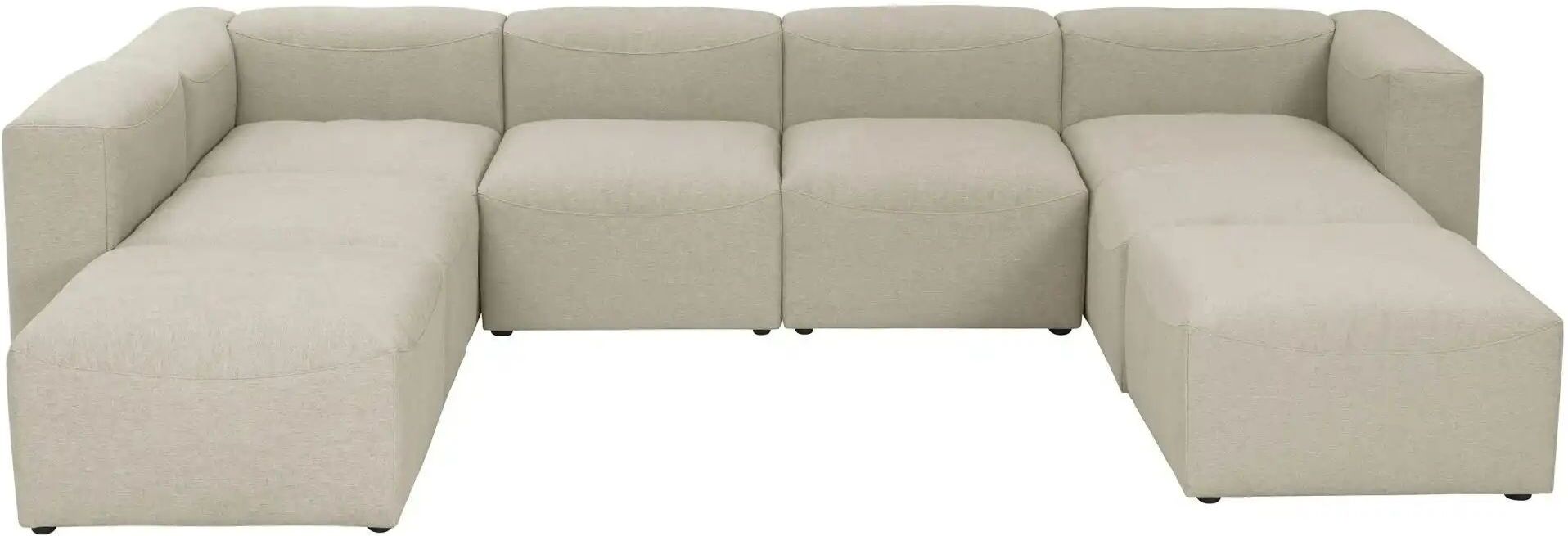 Max Winzer Wohnlandschaft  Lena ¦ creme ¦ Maße (cm): B: 350 H: 73