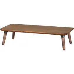 Maclean MC-930 Monitorständer Laptopständer Bildschirmständer Erweiterung Bildschirmständer bis 20 kg 50 x 2, Monitor Erhöhung, Schwarz, Bronze