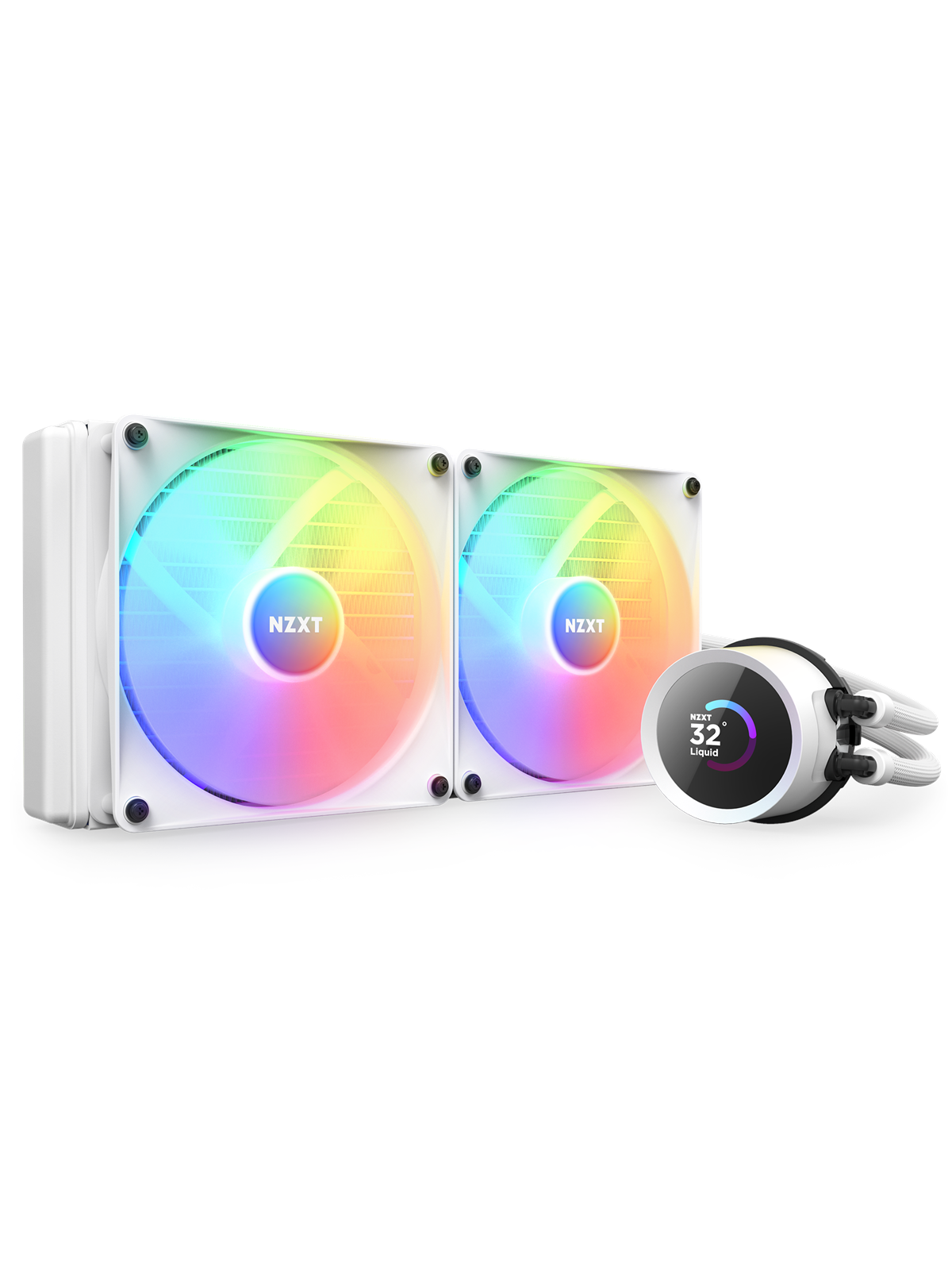 NZXT Kraken 280 White RGB - CPU-Wasserkühlung - Max 32 dBA