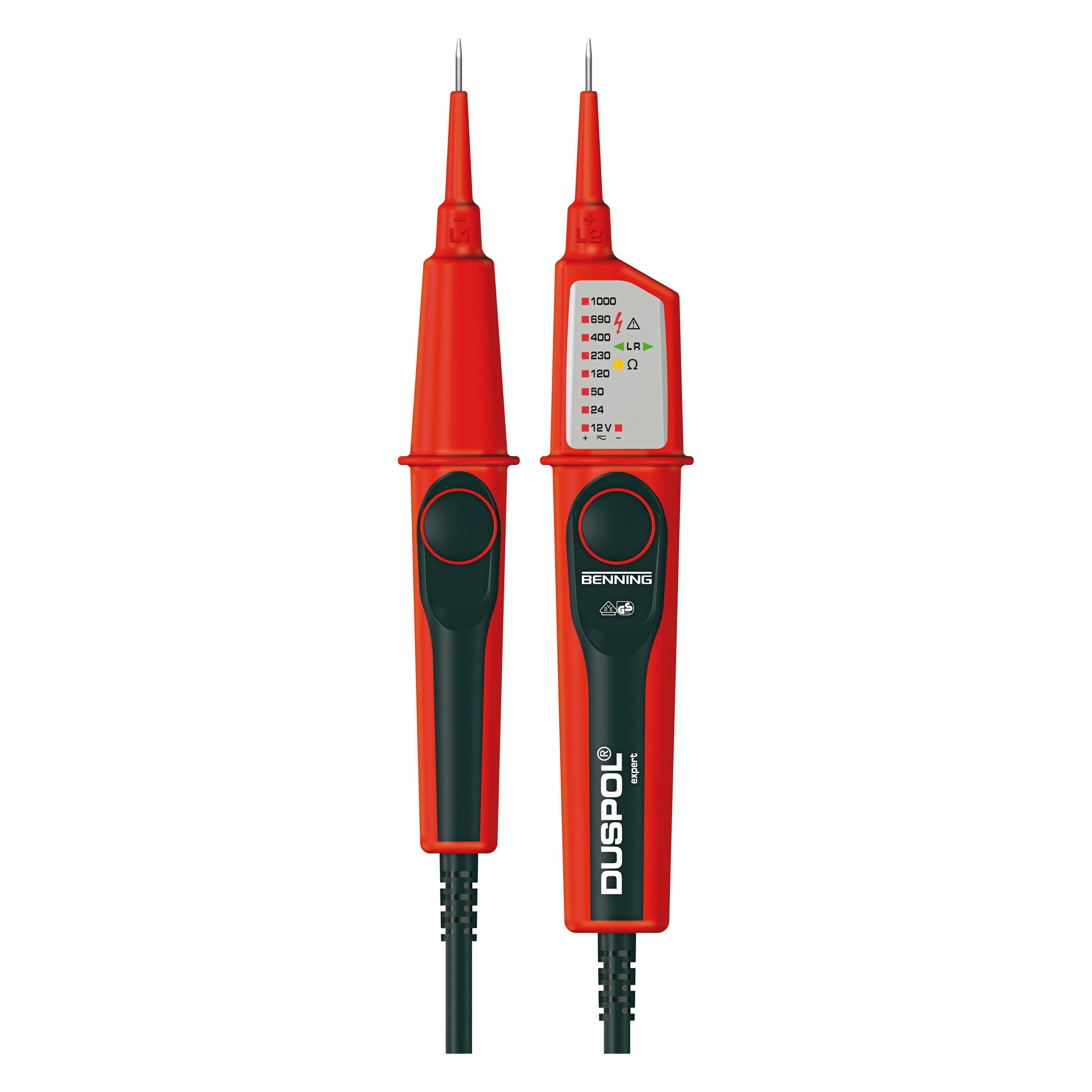 Benning Spannungsprüfer (CAT III 1000V, CAT IV 600V, Spannungsprüfer) (50262)