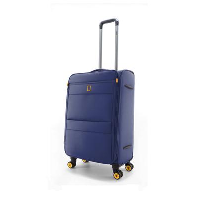 Koffer NATIONAL GEOGRAPHIC "Passage", Gr. B/H/T: 40cm x 60cm x 19cm, blau, Polyester, Koffer, aus einem hochwertigen Polyester-Material
