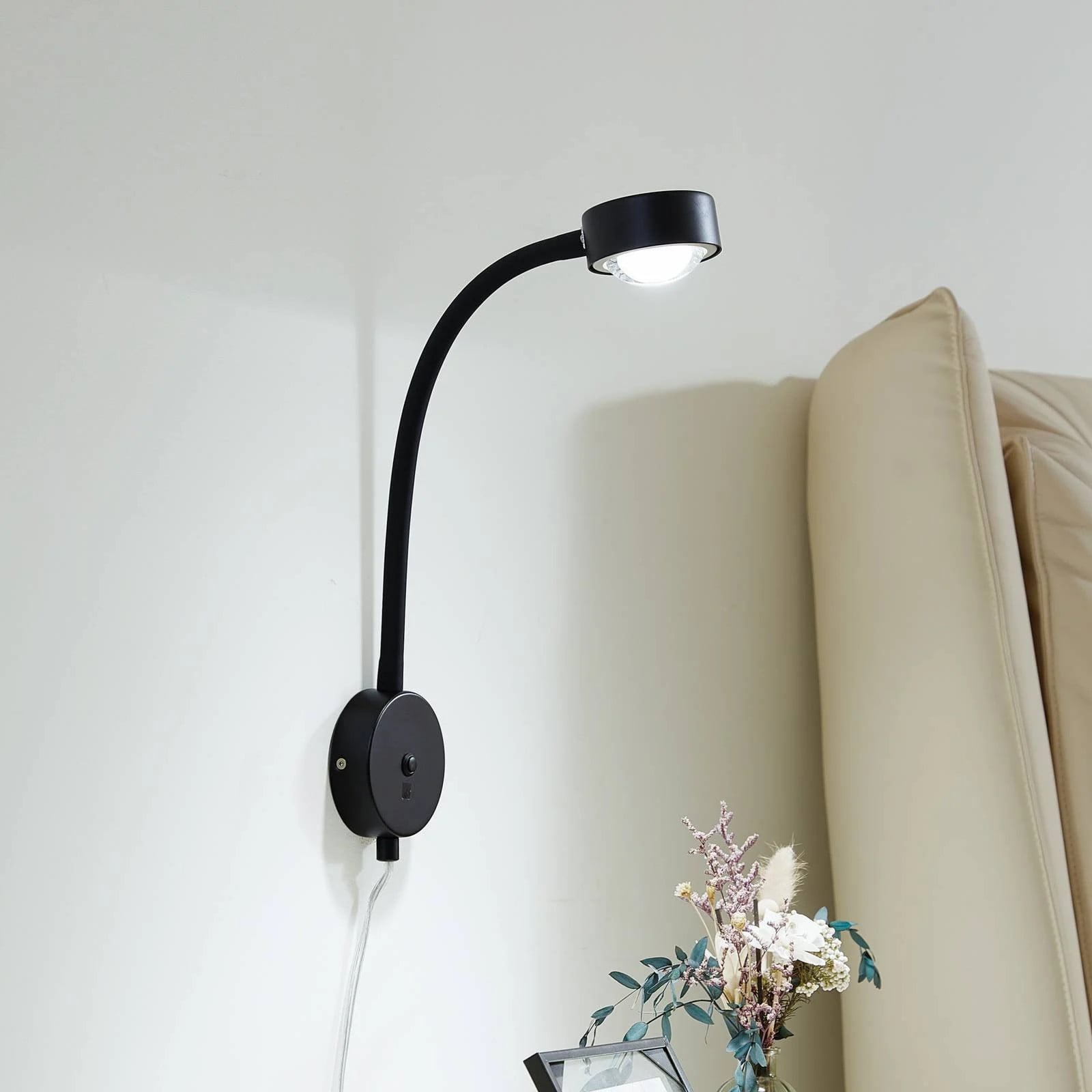 Lindby Wandlamp Zwart Metaal Verstelbaar voor Woon- en Eetkamer