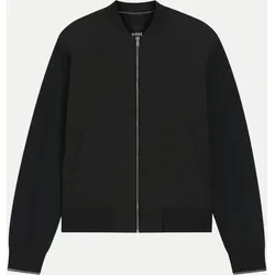 Wattierte Sweatjacke mit Reißverschluss Schwarz L