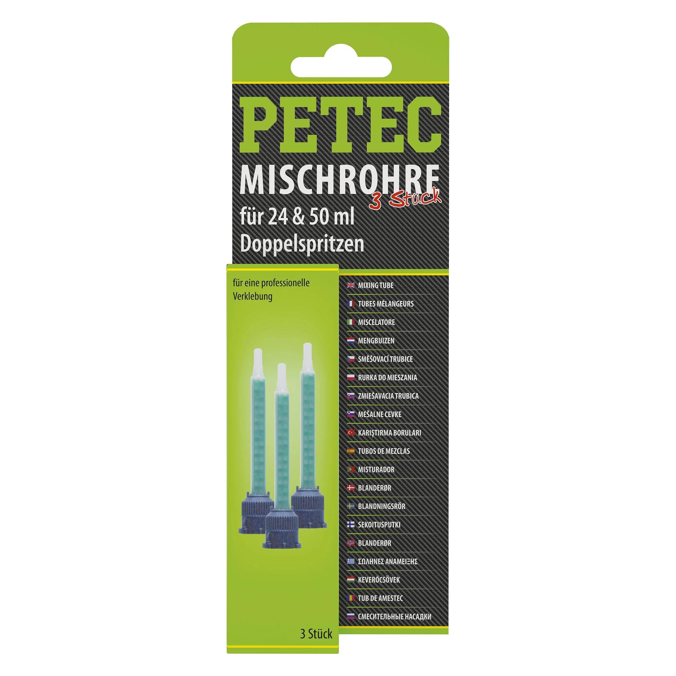 Petec Mischrohr für 24ml Doppelspritzen & 50ml Dopplekartuschen 3 Stück (98603)