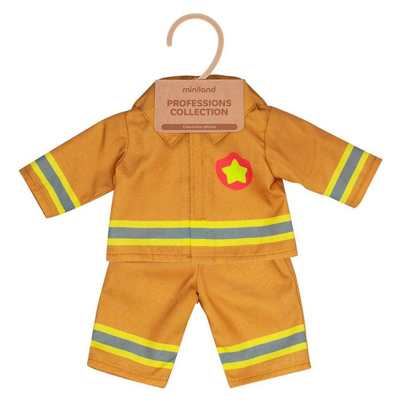 Miniland Puppenkostüm Feuerwehrmann 38cm (MLBA31538)