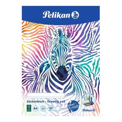 Pelikan Zeichenblock 120g/m² DIN A4, 20 Blatt, 2-fach sortiert