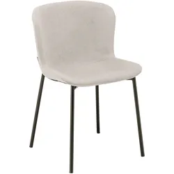 Stuhl Noemie Beige Webstoff Gepolstert