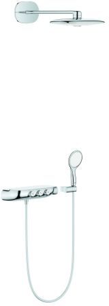 Grohe SmartControl 360 Duo Duschsystem 26443LS0 moon white,Aufputz Thermostat,Auf-/Unterputz Kombi