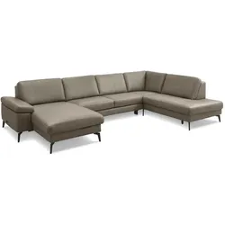 Musterring Wohnlandschaft MR 285 Leder Smoke 173 x 354 217 cm