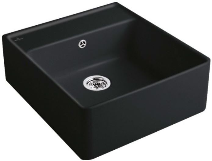 Villeroy und Boch Villeroy et Boch 1 bac 632061S5 set de vidage, fonctionnement manuel, kit de montage, ébène