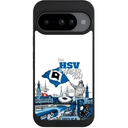 Nivocase Handyhülle für Google Pixel 10 Hülle NIVOpure Case Schwarz Aufstieg Hamburger SV Offizielles (Google Pixel 10), Smartphone Hülle, Schwarz