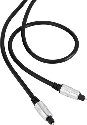 Toslink Digital-Audio Anschlusskabel [1x Toslink-Stecker (ODT) - 1x Toslink-Stecker (ODT)] 1.50m Schwarz SuperSoft-Ummantelung