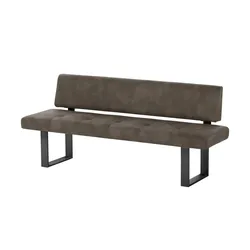 Wohnwert Einzelbank  Mia , braun , Maße (cm): B: 240 H: 90 T: 66.0