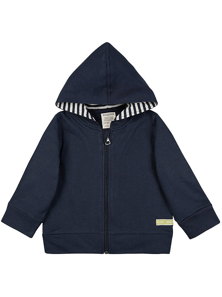 loud + proud Sweatjacke in Dunkelblau - 86/92