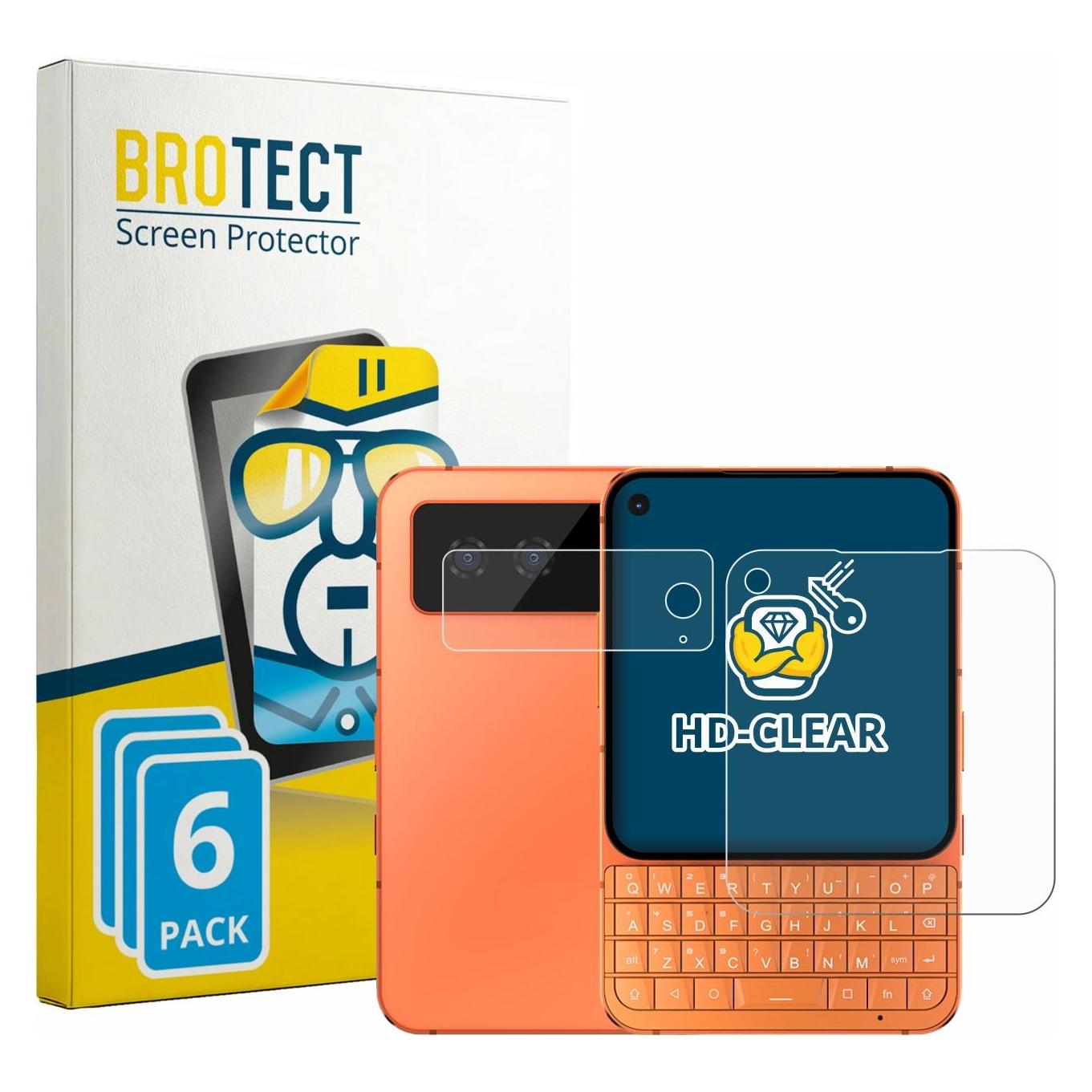 Brotect Schutzfolie für Unihertz Titan 2 Elite Pro (Display+Kamera) Displayschutz Displayschutzfolie Folie (4263644)