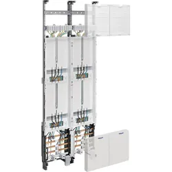 Hager ZK52U7N Komplettfeld, universZ, 1350mm, 4 Zählerplätze, 2-feld, Ausführung Bayern