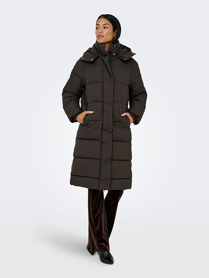 JDY Wintermantel "Maja" in Braun - XL