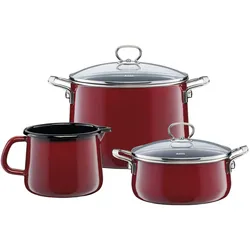 Riess Starterset 3 teilig Nouvelle Rosso extrastark Emaille