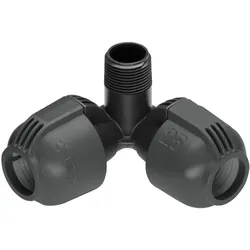 GARDENA Verlegerohrverbinder Winkelstück 25 mm x 3/4 Zoll Aussengewinde Sprinklersystem