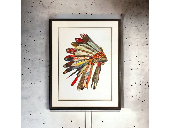 Tableau Décoratif Coiffe Indienne