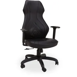 Drehstuhl YUNUS (BHT 66x116x67 cm) - schwarz - BHT 66x116x67 cm