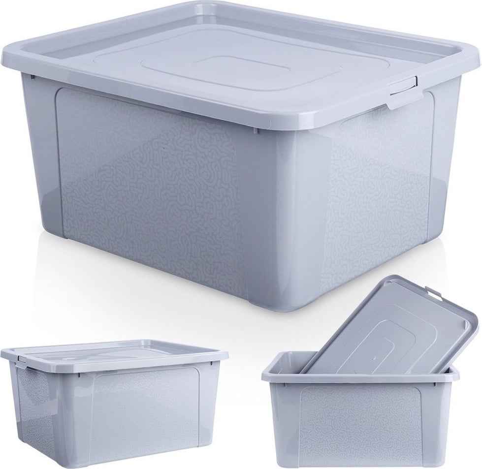 Vilde Opbergcontainer met deksel, Plastic, 20 liter