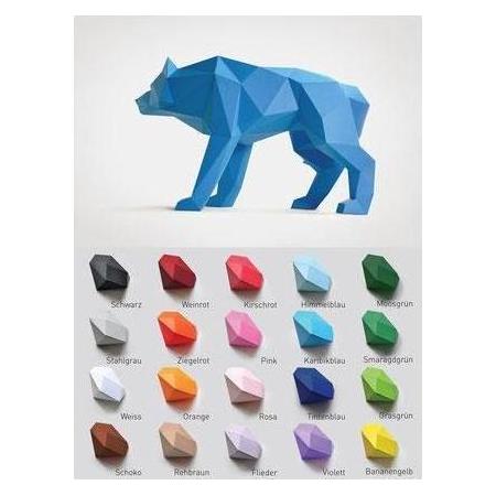 Liebesreh WOLF TINTENBLAU - Bastelset Wolf tintenblau (WOLF_TINTENBLAU)