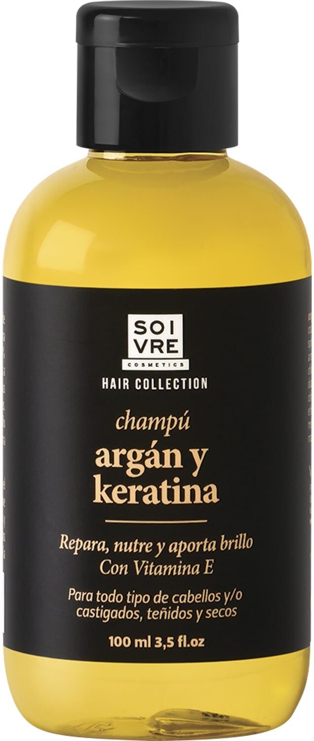 Soivre Cosmetics Soivre champú de argán y keratina de viaje 100ml