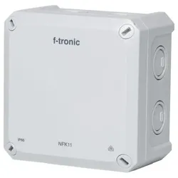 F-Tronic FR-Abzweigkasten 110x110x67mm Öffnung IP66 PS gr NFK11gr