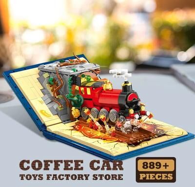 Inspired Finds LED Magic Train Building Blocks Set With Locomotive And Station DIY Brick Puzzle Toy LED Magic Train Building Blocks Set With Locomotive And Station DIY Brick Puzzle Toy