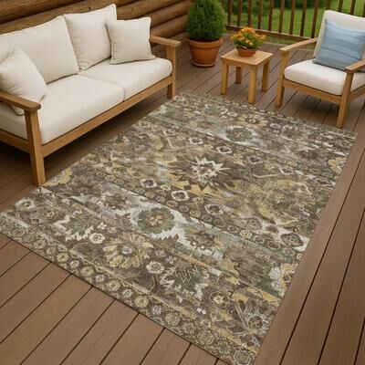Addison Rugs Machine Washable Indoor/ Outdoor Traditional Hudson Chantille Rug