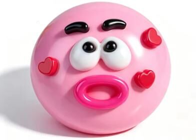 JoyToys Dog Face Squishy Slow Rise Stress Relief Toy Cute Sensory Fidget Gift pink Dog Face