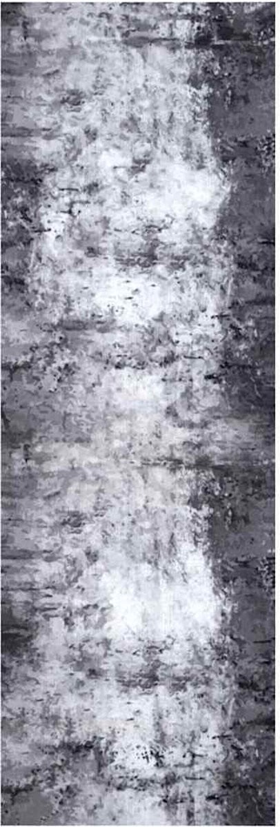 vidaXL Keukentapijt Grijs Modern Rechthoekig Fluweel B/D: 180 x 60 cm