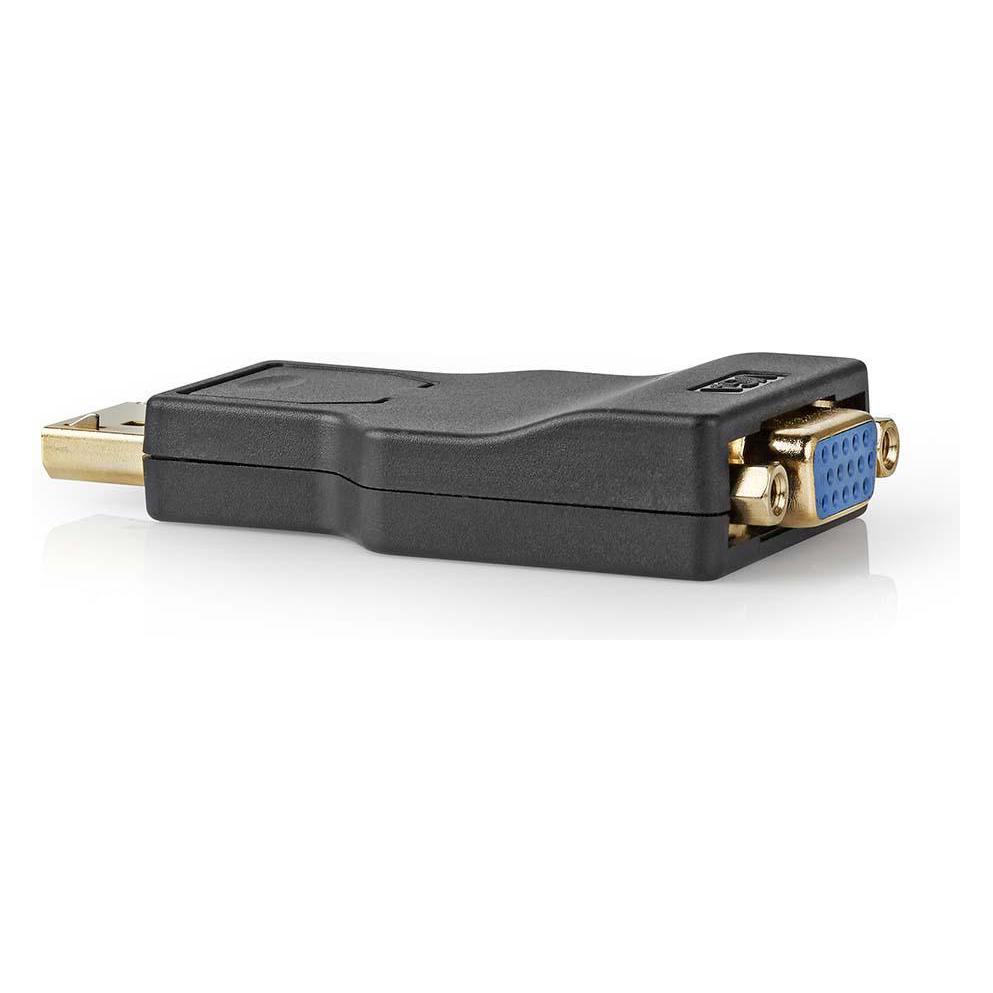 Nedis DisplayPort - VGA Adapter, DisplayPort Stecker - VGA Buchse, vergoldet, ABS (DisplayPort, VGA) (CCBW37935AT)