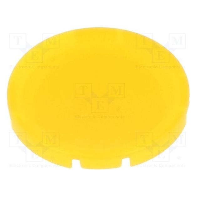 Eaton 216444 Tastenlinse, flach gelb, blanko (216444)