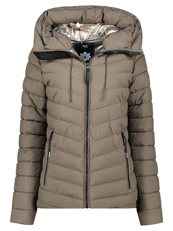Geographical Norway Steppjacke "Amandine" in Taupe - XL