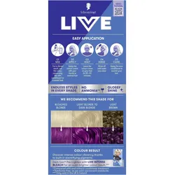 2x Schwarzkopf, Haarfarbe, Haarcoloration Live Colour Moment 94 Purple Punk (094 Purple Punk)