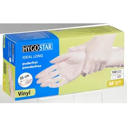 HYGOSTAR Einmalhandschuhe IDEAL LONG M weiß