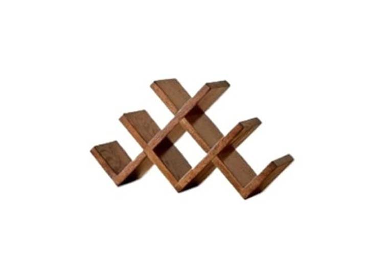 Cenz-888 Weinregal Mehrstufiges Weinregal aus Holz zur Aufbewahrung von Weinen(Klein)