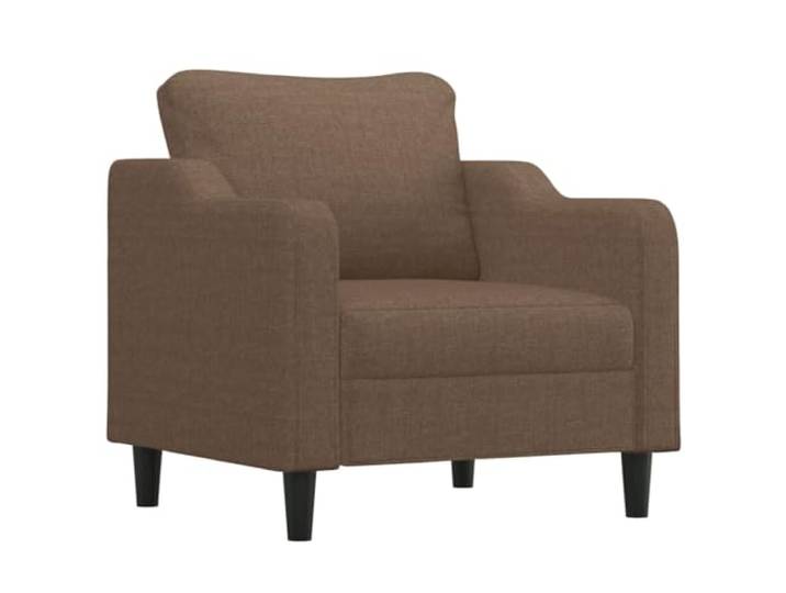KTHLBRH Sofa-Set, 3-teilig, braun, Stoff, mit Kissen Gestell aus Metall, robustes Sperrholz, Schaumstoff, 1 Sofa, 1 2-Sitzer-Sofa, 1 3-Sitzer-Sofa