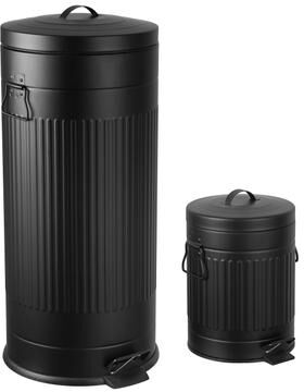 happimess, 8-Gallon Step Trash Can with Soft-Close Lid with Mini Trash Can