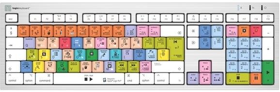 Logic Keyboards Logic Pro X ALBA Keyboard Silver