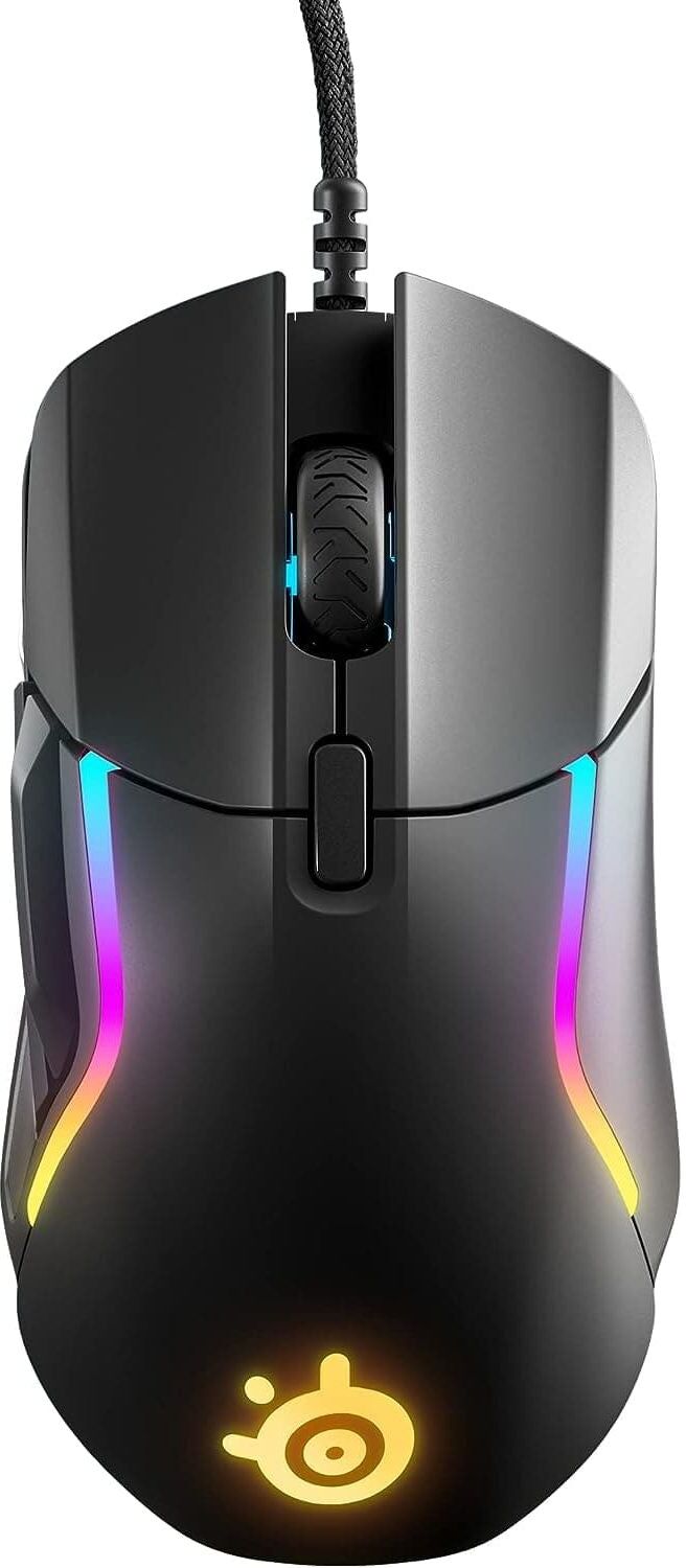 SteelSeries Rival 5 Gaming Mouse, 18,000 CPI Sensor, 9 Programmable Buttons, 85g, FPS, MOBA, MMO, Battle Royale, Black, New