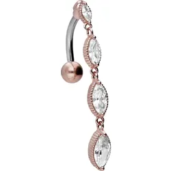 Titan Bananabell mit 925er Silber-Design KRISTALLKETTE