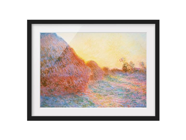 Impression d’art meules I Pin massif, verni mat Multicolore 55 x 40cm
