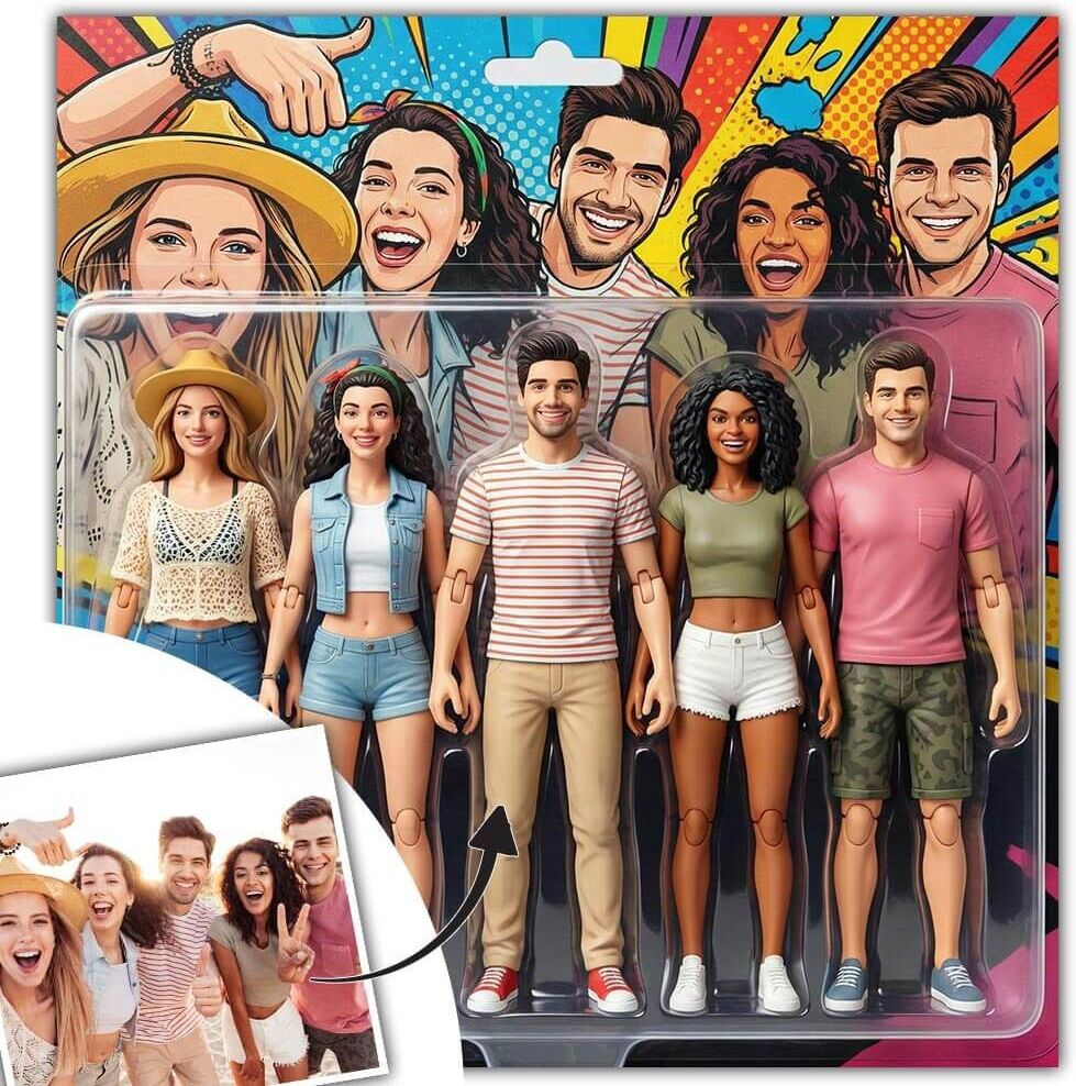 Ocadeau Tableau Affiche style figurine sous blister