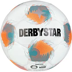 DERBYSTAR Stratos TT DB Fußball Trainingsball weiß/orange/blau 4