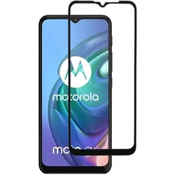 Screenguard Motorola Moto G10 Full Screen Panzerglas Schutzfolie 2.5D 9H (Motorola Moto G10), Smartphone Schutzfolie, Schwarz