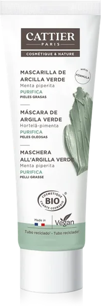 CATTIER Mascarilla De Arcilla Verde 100 ml